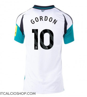 Newcastle United Anthony Gordon #10 Seconda Maglia Femmina 2024-25 Manica Corta